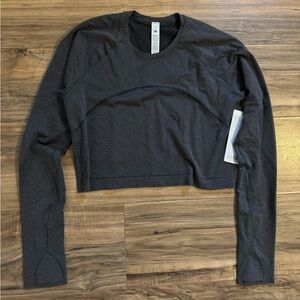 NWT Lululemon Swiftly Tech Cropped Long Sleeve 2.0 Size 12